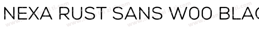 Nexa Rust Sans W00 Blac字体转换